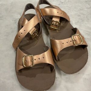 Sun San Sandals, Girls, Rose Gold, Size 10